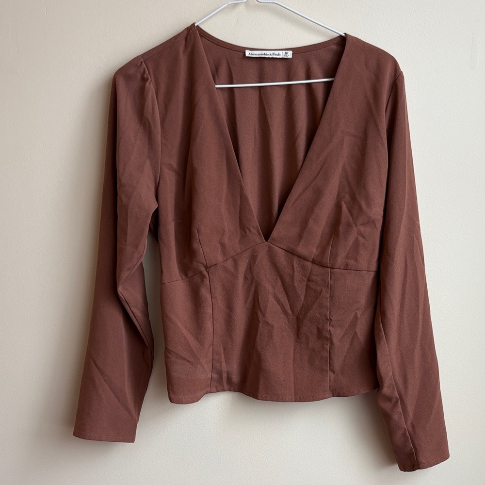 Abercrombie & Fitch Long-Sleeve Blouse